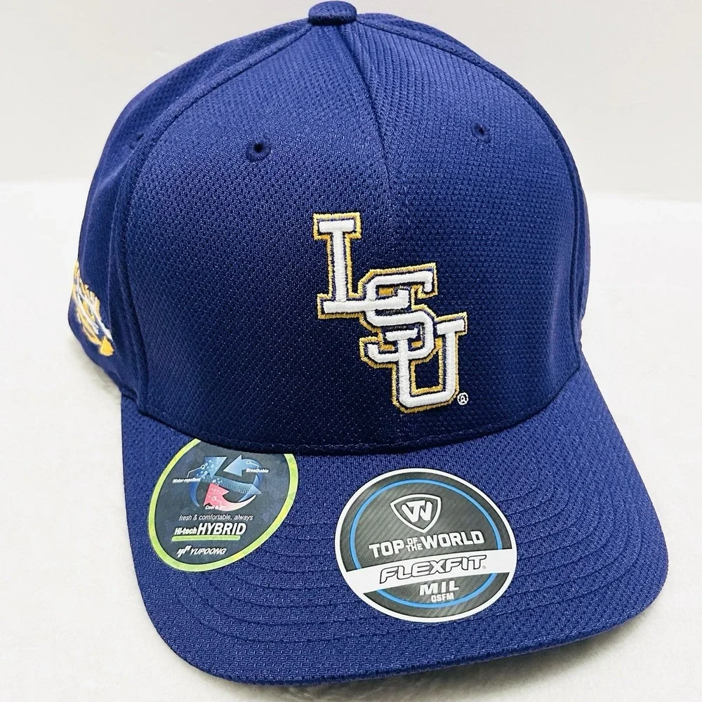 Top‎ of the World LSU Tigers Throwback Flex Stretch Hat Cap M/L Purple NCAA